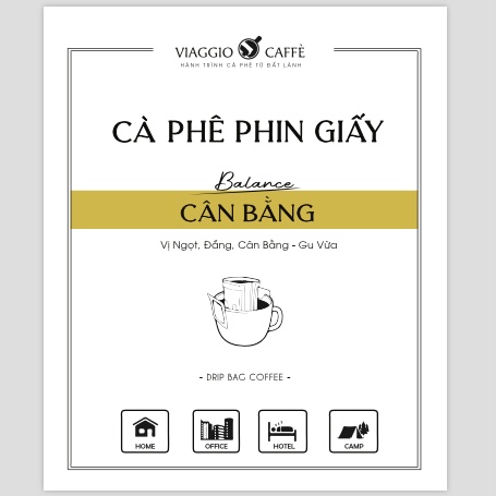 Ca phe Phin Giay Can Bang - Drip Bag Coffee Balance